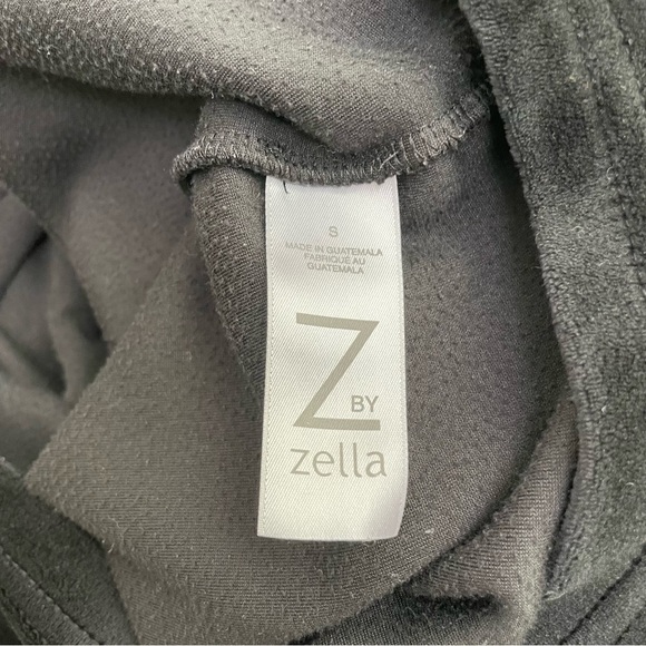 Nordstrom ZELLA black oversized boxy relaxed cropped velour hoodie sweatshirt S - Picture 9 of 12